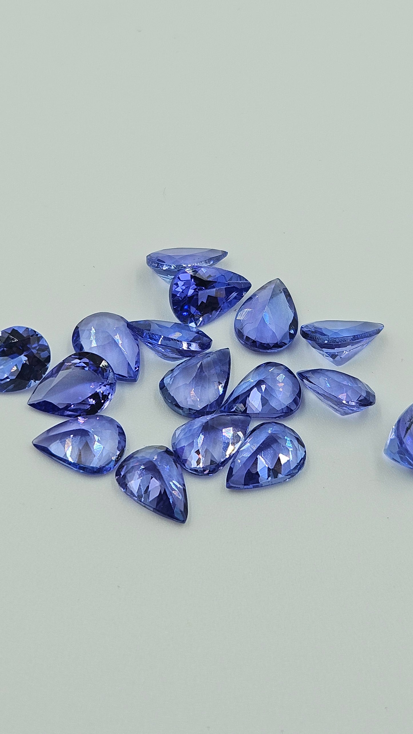 Natural Tanzanite Pears 6x8mm Cut Faceted loose stone AAA