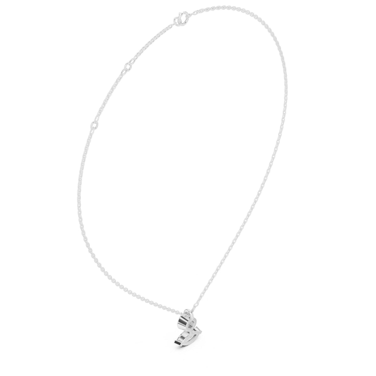 Round & Marquise Moissanite Bezel Drop Necklace – 925 Sterling Silver, 18K Gold Vermeil
