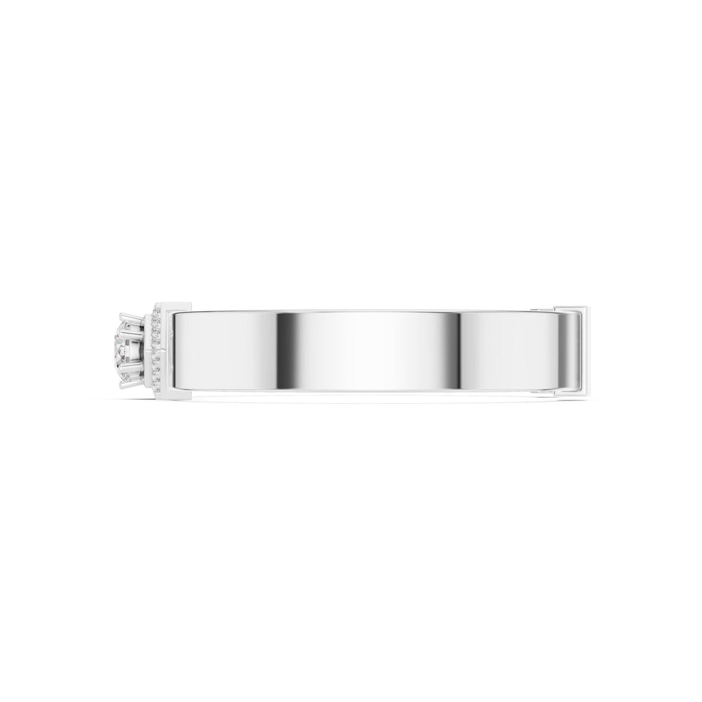 18K Gold Vermeil Men's Moissanite Cuff Bracelet | 925 Sterling Silver, Modern Luxury