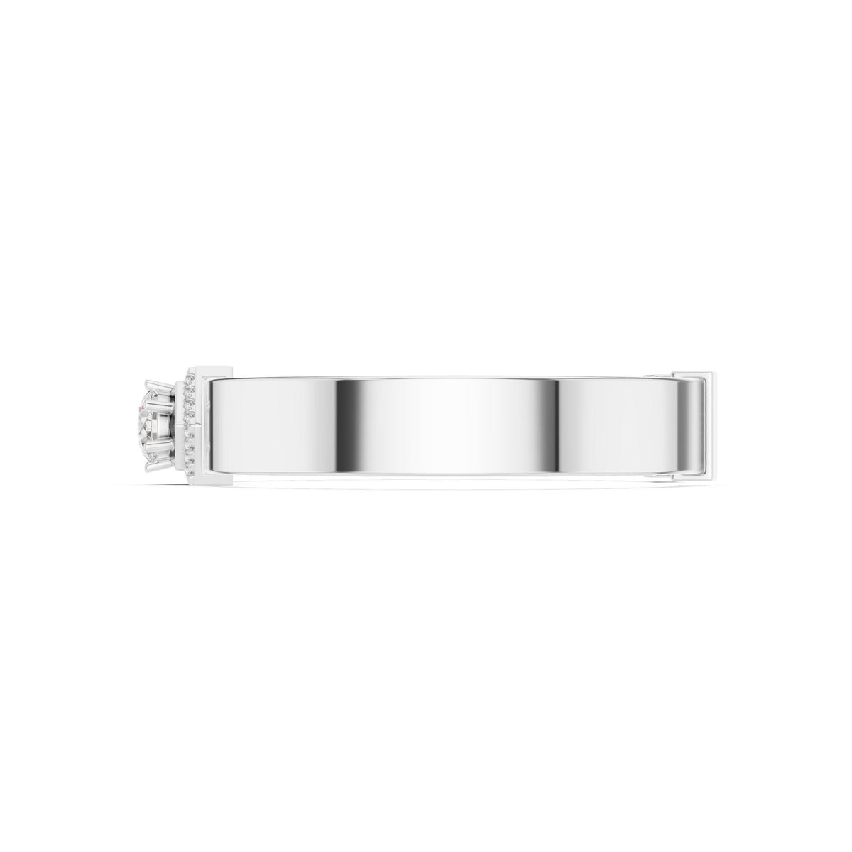 18K Gold Vermeil Men's Moissanite Cuff Bracelet | 925 Sterling Silver, Modern Luxury