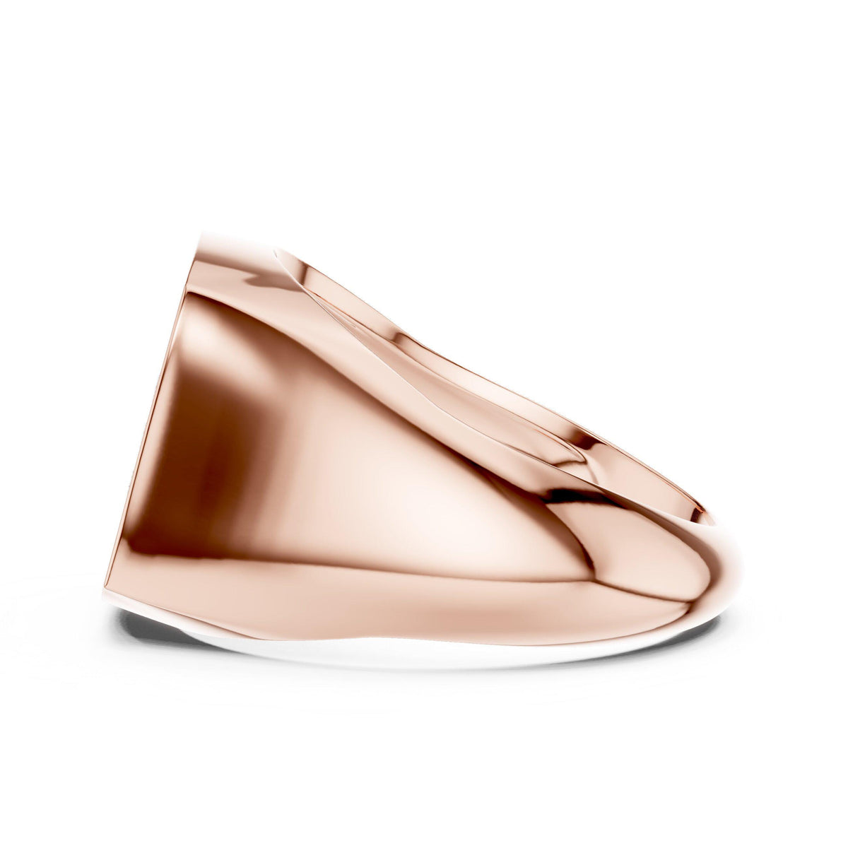 Men's Cushion-Shaped Pavé Moissanite Signet Ring – 925 Sterling Silver, 18K Gold Vermeil