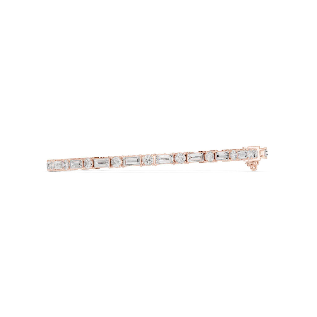 18K Gold Vermeil Mens Moissanite Tennis Bracelet | 925 Silver, Brilliant Sparkle, Luxury Gift