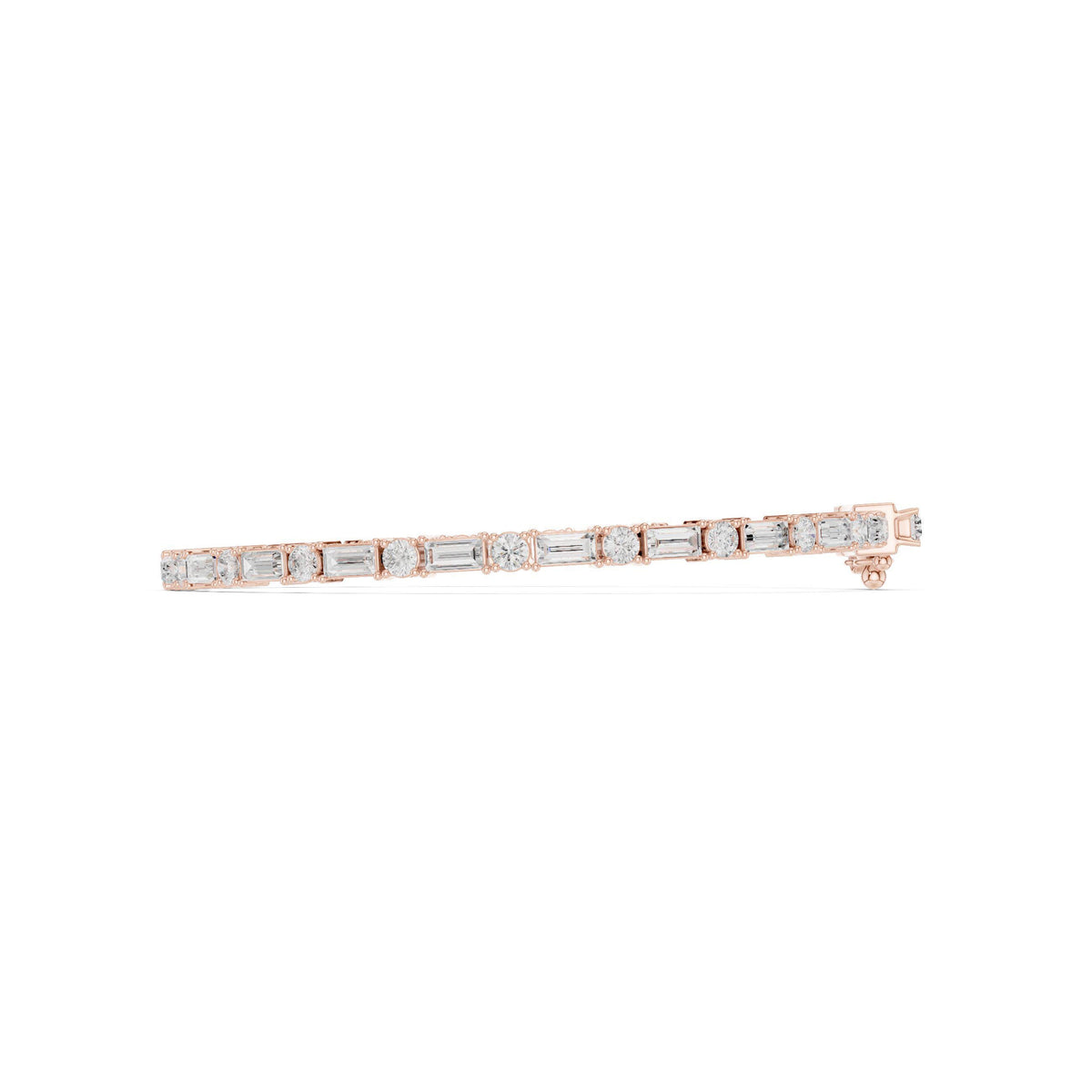 18K Gold Vermeil Mens Moissanite Tennis Bracelet | 925 Silver, Brilliant Sparkle, Luxury Gift