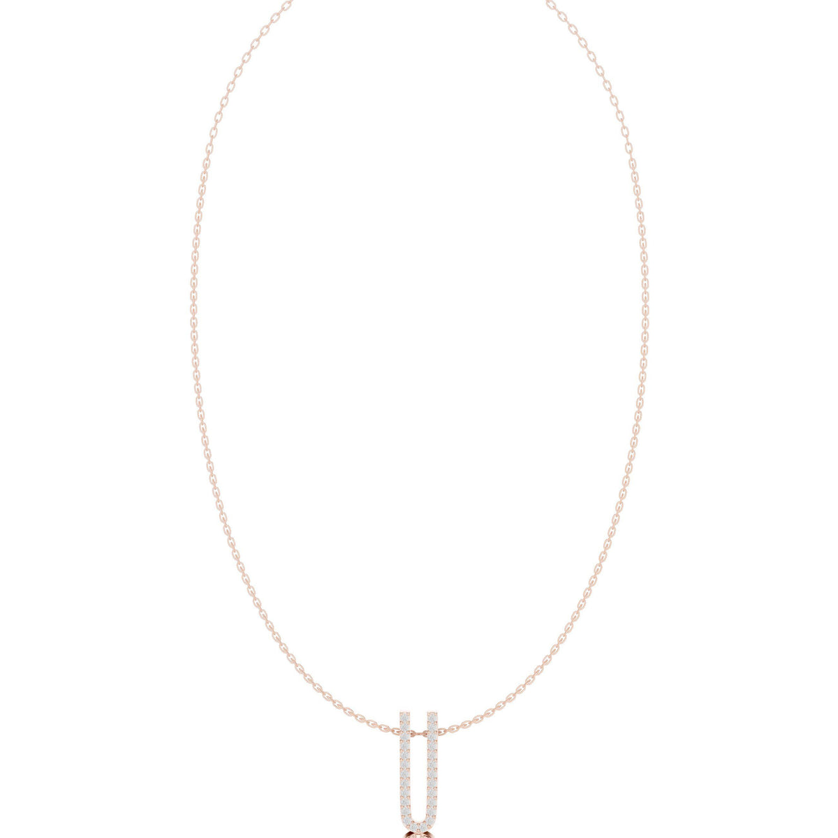 Moissanite Pavé Leaf & Bar Pendant Necklace – 925 Sterling Silver, 18K Gold Vermeil
