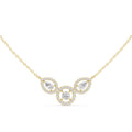 18K Gold Vermeil Moissanite Mangalsutra Pendant Necklace | Traditional Modern Jewelry