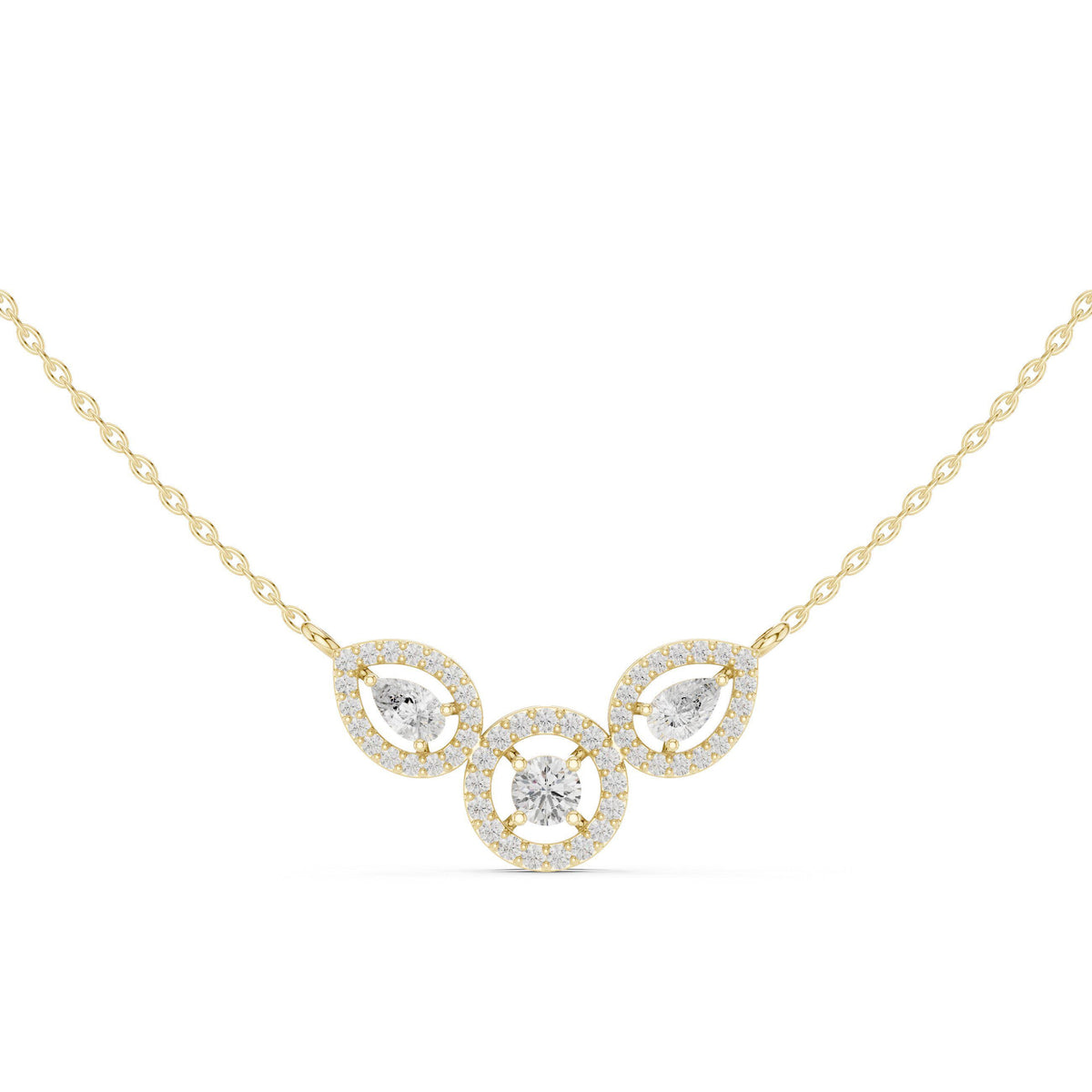 18K Gold Vermeil Moissanite Mangalsutra Pendant Necklace | Traditional Modern Jewelry