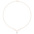 Moissanite Twig Branch Necklace – 925 Sterling Silver, 18K Gold Vermeil