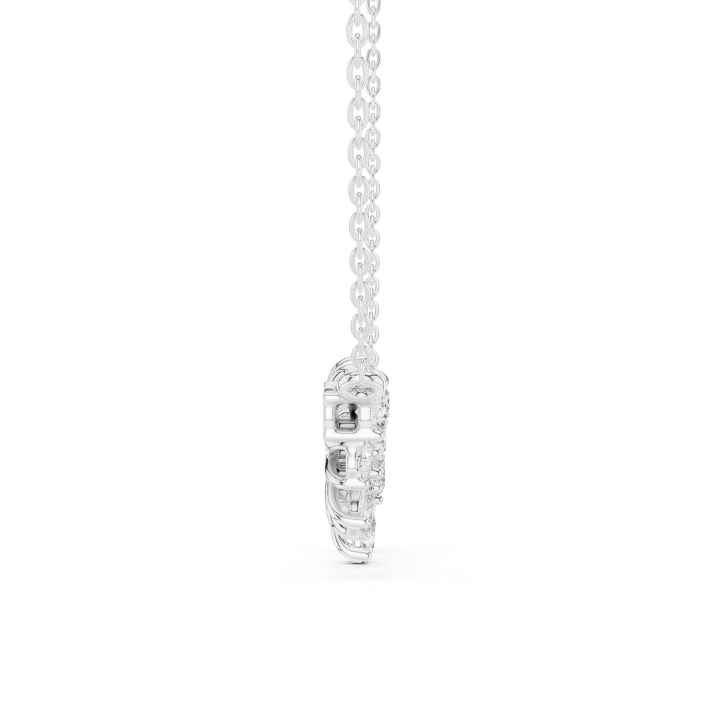 Pear & Marquise Moissanite Flower Mangalsutra Necklace – 925 Sterling Silver, 18K Gold Vermeil