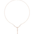 Moissanite Cluster Y-Lariat Necklace – 925 Sterling Silver, 18K Gold Vermeil