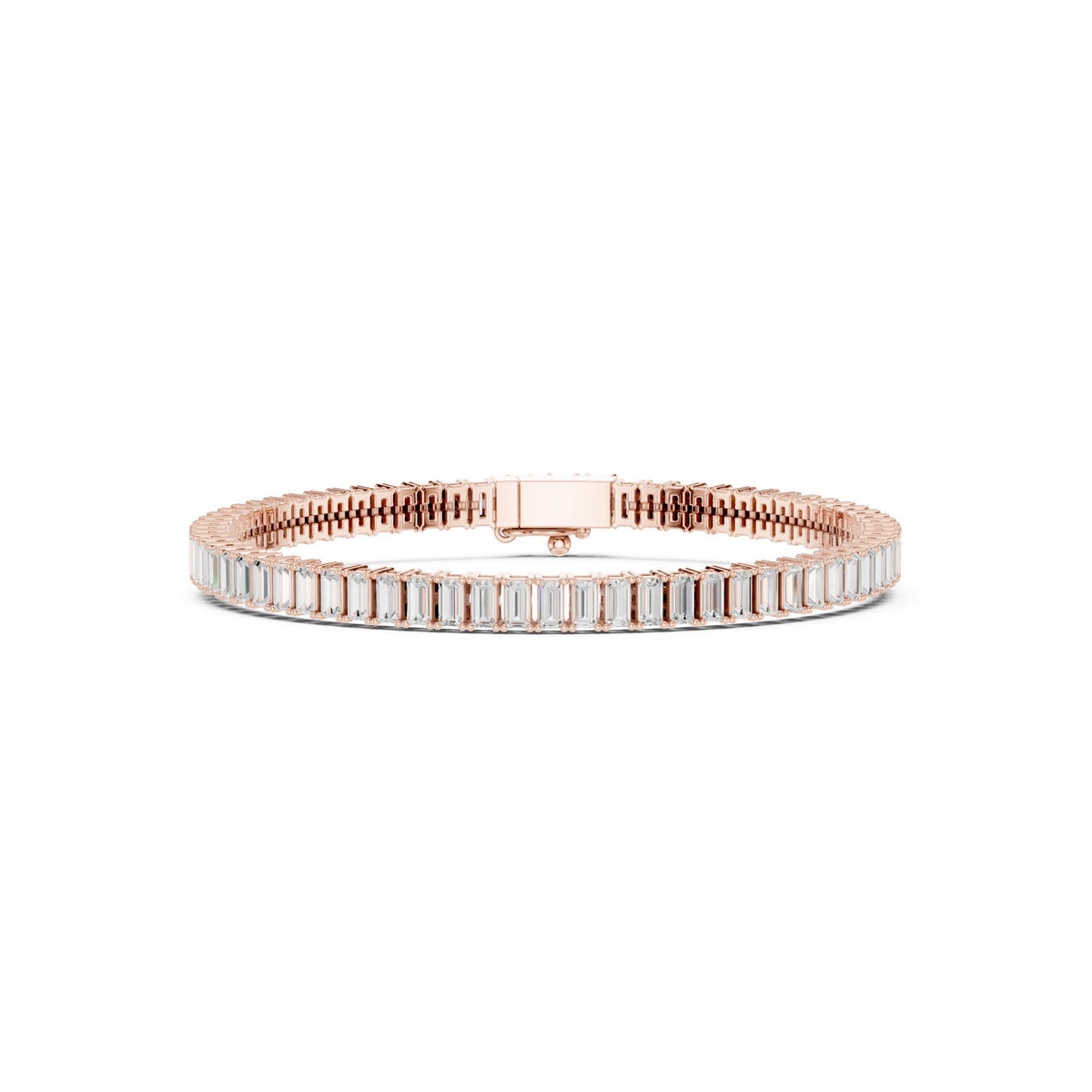 18K Gold Vermeil Mens Moissanite Tennis Bracelet | 925 Silver, Brilliant Sparkle, Masculine Design