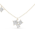 18K Gold Vermeil Moissanite Pendant | 925 Silver, Sparkling Luxury Jewelry