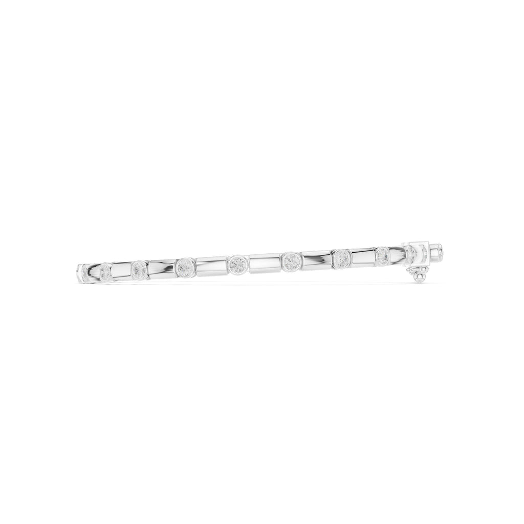 18K Gold Vermeil Men's Moissanite Tennis Bracelet | 925 Silver, High Shine, Luxury Jewelry