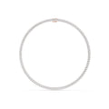 Marquise Moissanite Tennis Necklace – 925 Sterling Silver, 18K Gold Vermeil