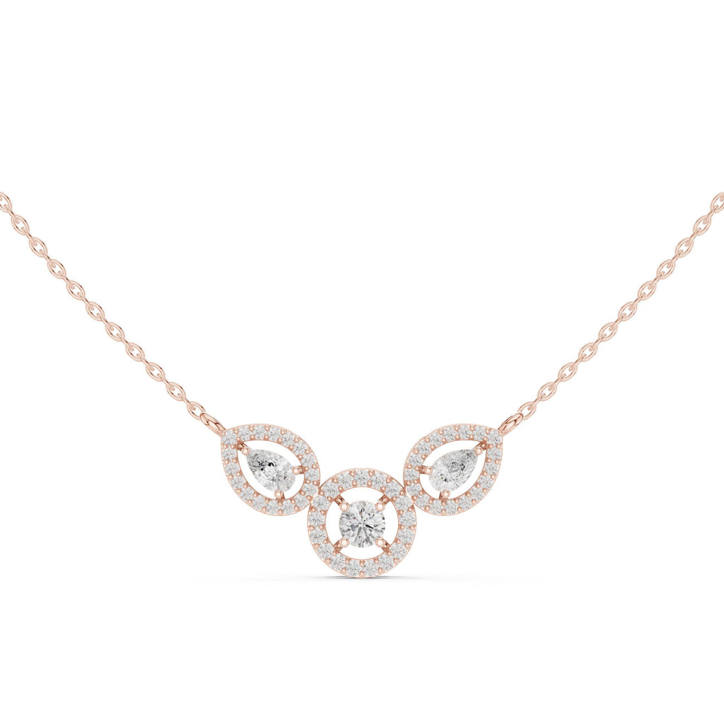 18K Gold Vermeil Moissanite Mangalsutra Pendant Necklace | Traditional Modern Jewelry