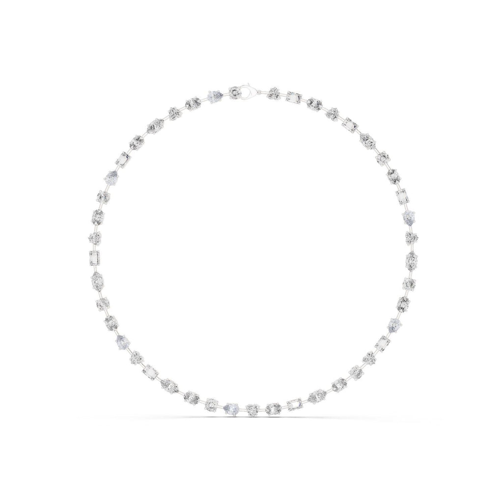 Moissanite Necklace – 925 Sterling Silver, 18K White Gold Vermeil