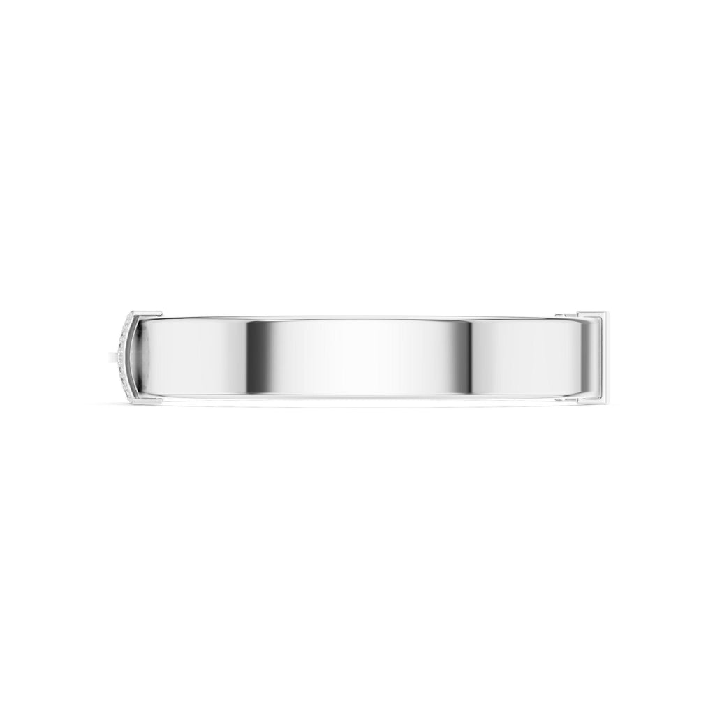 18K Gold Vermeil Men's Moissanite Cuff Bracelet | 925 Sterling Silver, Modern Luxury