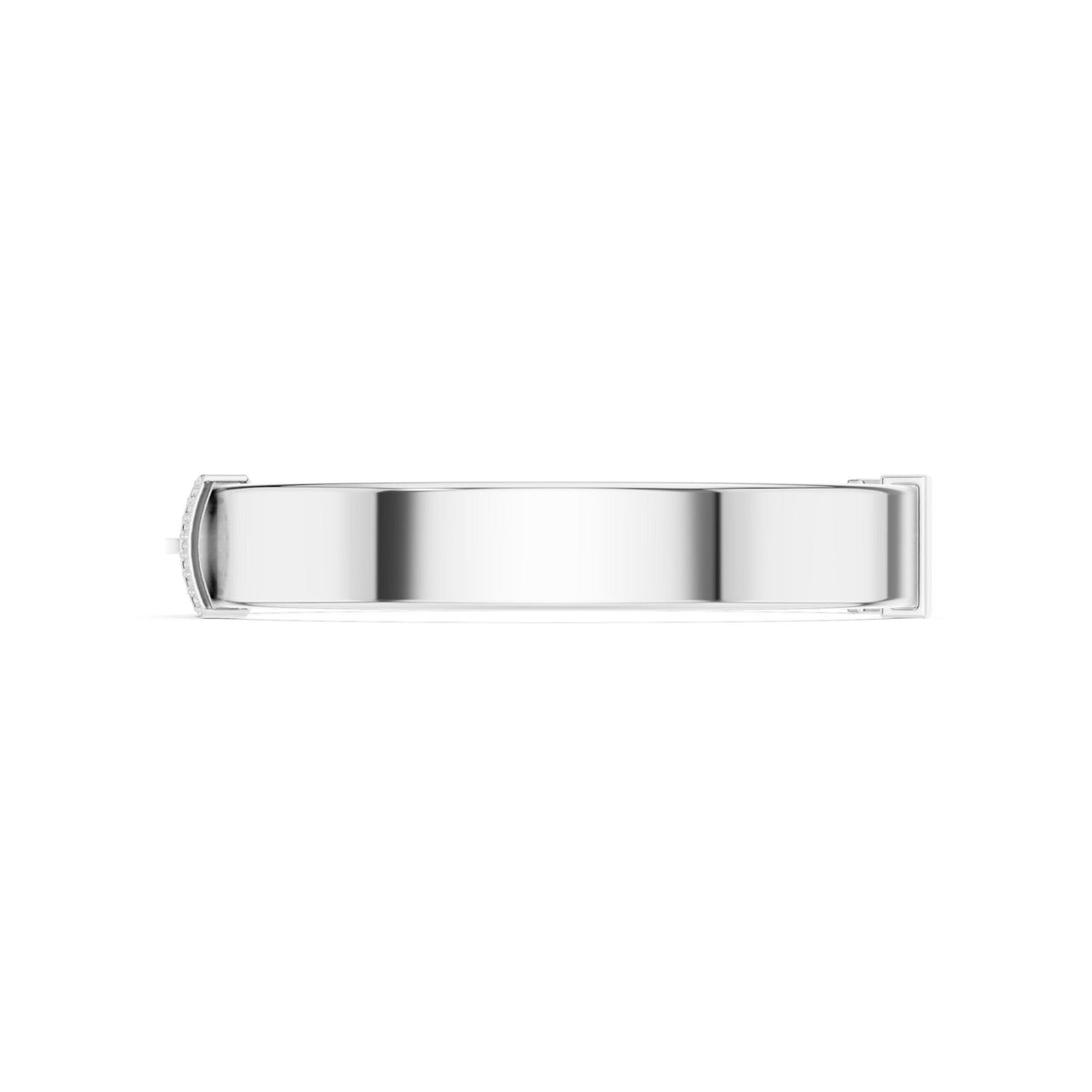 18K Gold Vermeil Men's Moissanite Cuff Bracelet | 925 Sterling Silver, Modern Luxury