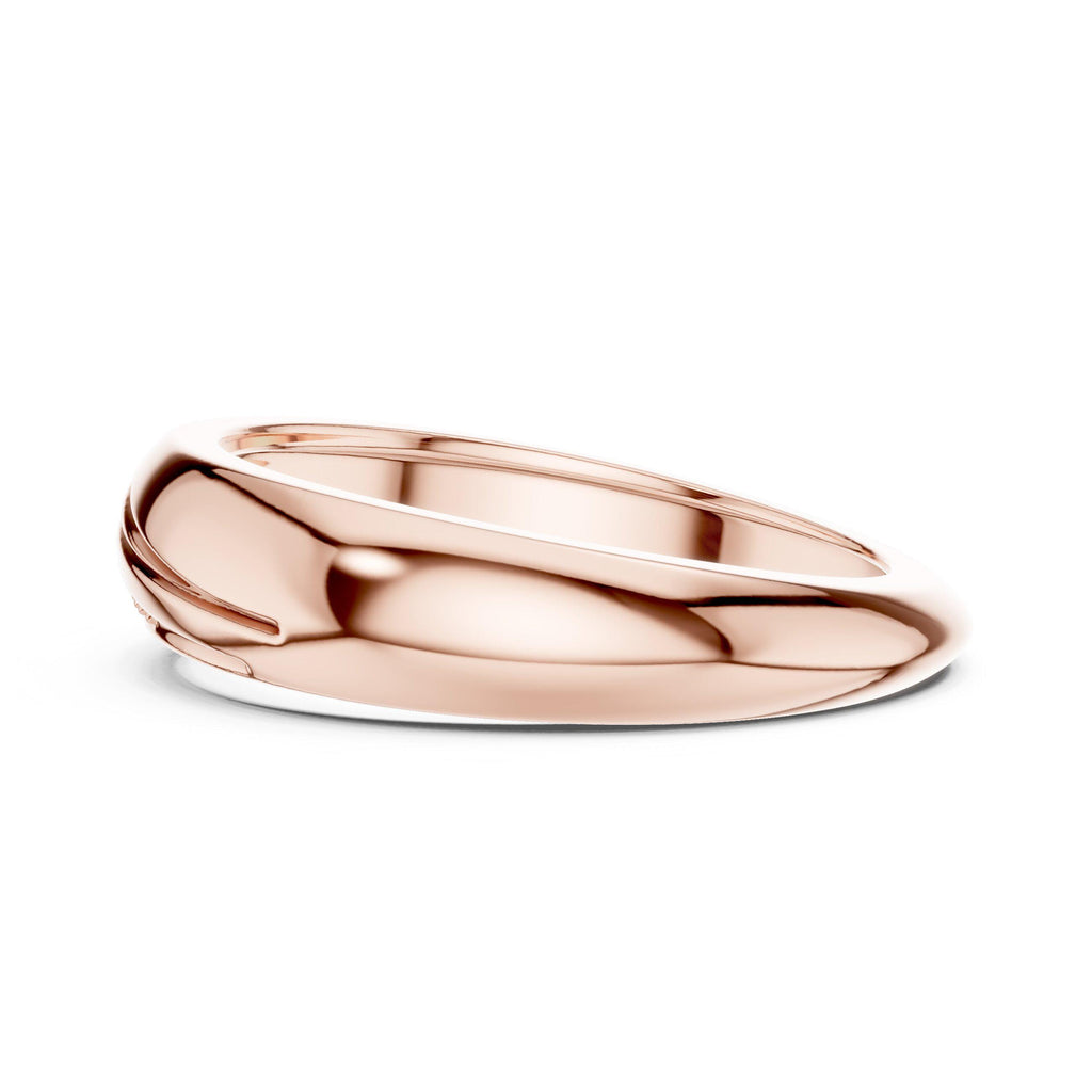 Men's Twisted Band with Pavé Moissanite Stripe – 925 Sterling Silver, 18K Gold Vermeil