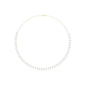 Moissanite Necklace – 925 Sterling Silver, 18K White Gold Vermeil