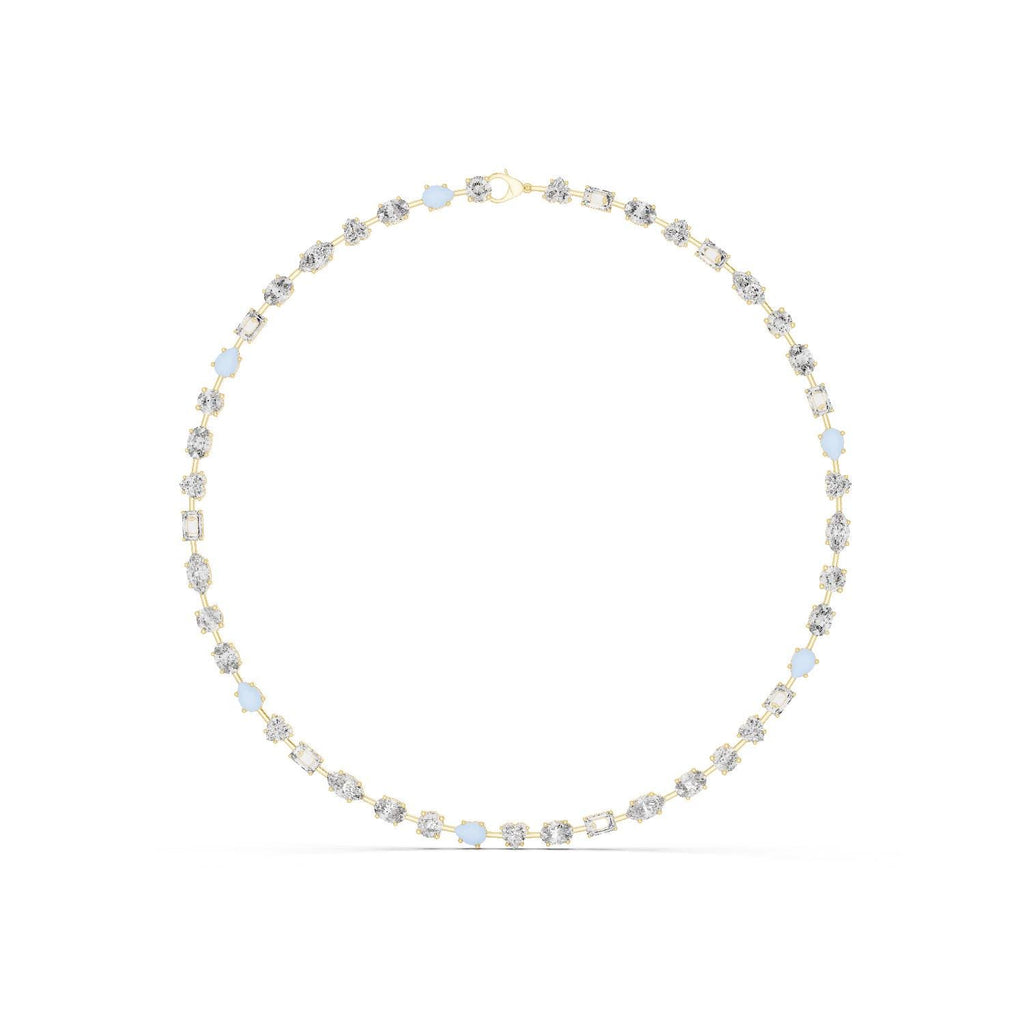 Moissanite Necklace – 925 Sterling Silver, 18K White Gold Vermeil