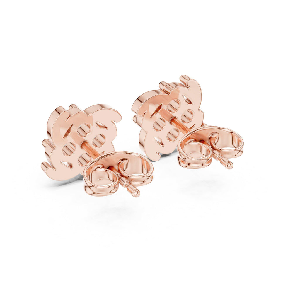 Moissanite Cluster Pinwheel Stud Earrings – 925 Sterling Silver, 18K Gold Vermeil