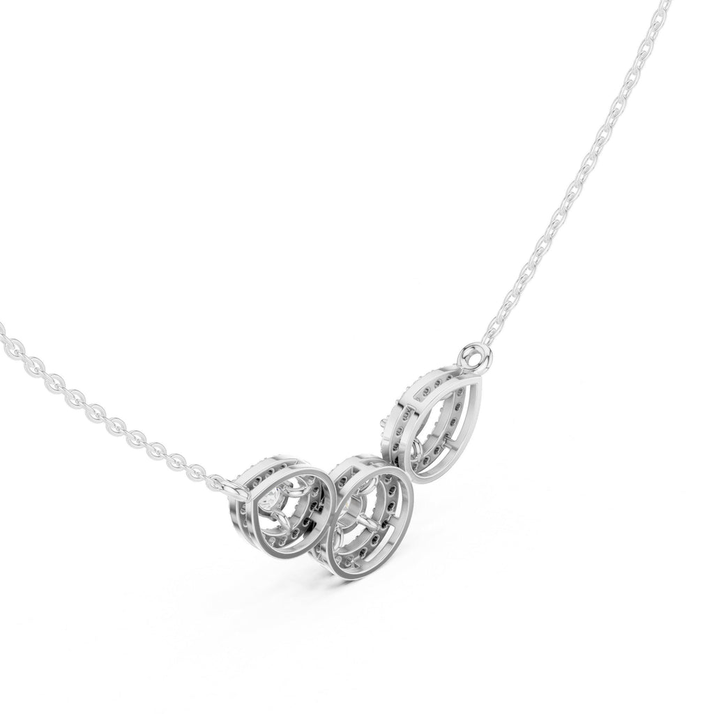 18K Gold Vermeil Moissanite Mangalsutra Pendant Necklace | Traditional Modern Jewelry