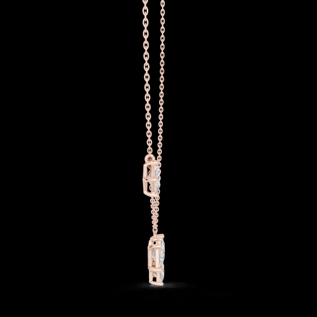 18K Gold Vermeil Moissanite Pendant | 925 Silver, Sparkling Luxury Jewelry