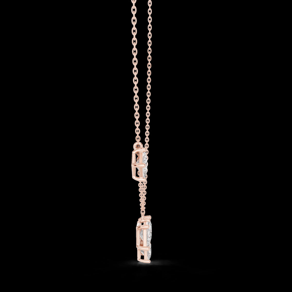 18K Gold Vermeil Moissanite Pendant | 925 Silver, Sparkling Luxury Jewelry