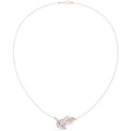 Pear & Marquise Moissanite Leaf Necklace – 925 Sterling Silver, 18K Gold Vermeil