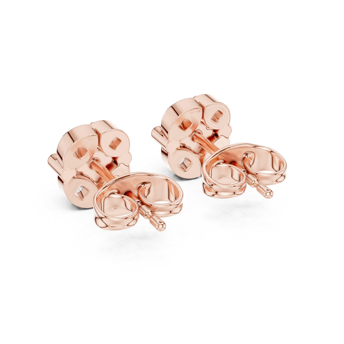 Moissanite Oval Cluster Stud Earrings – 925 Sterling Silver, 18K Gold Vermeil