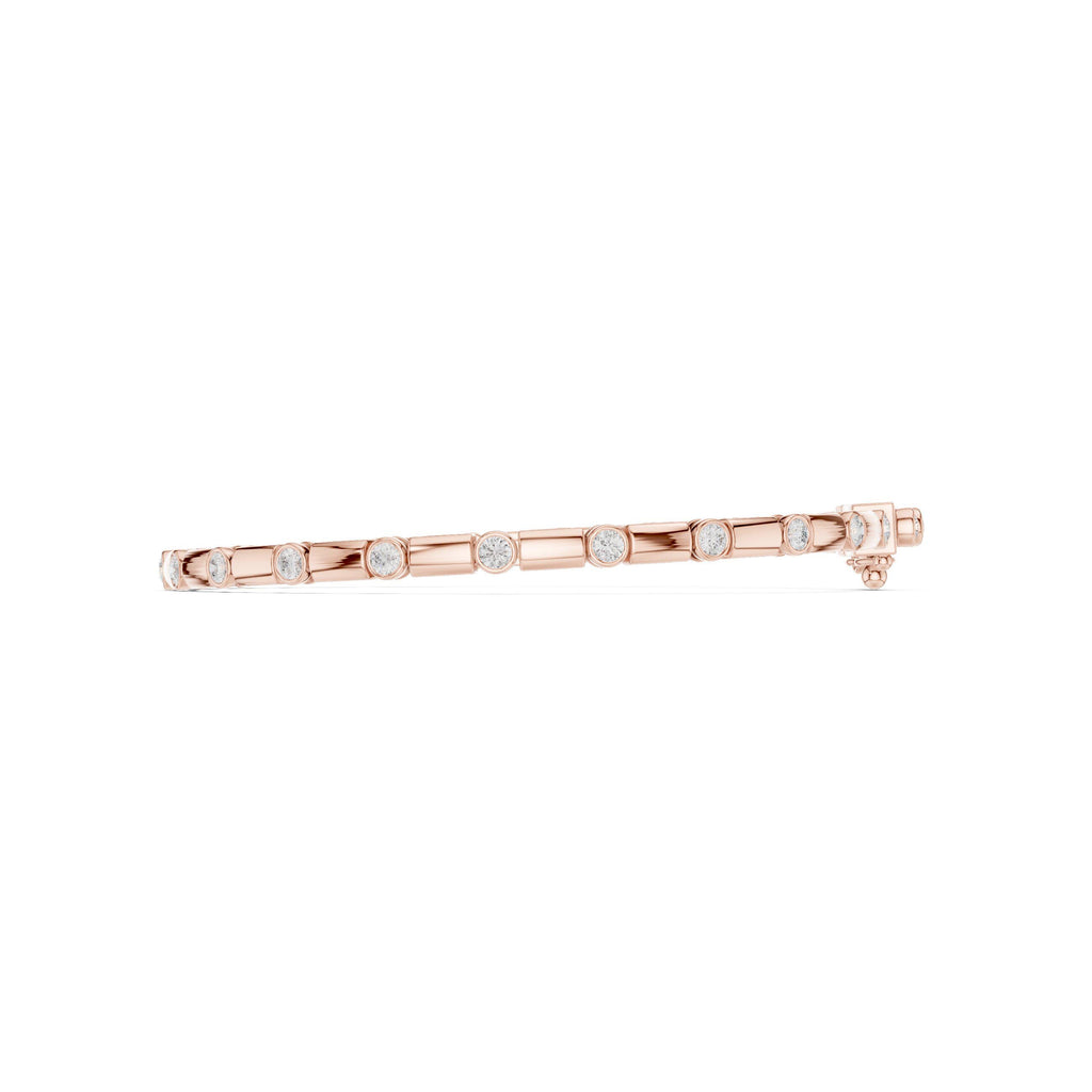 18K Gold Vermeil Men's Moissanite Tennis Bracelet | 925 Silver, High Shine, Luxury Jewelry
