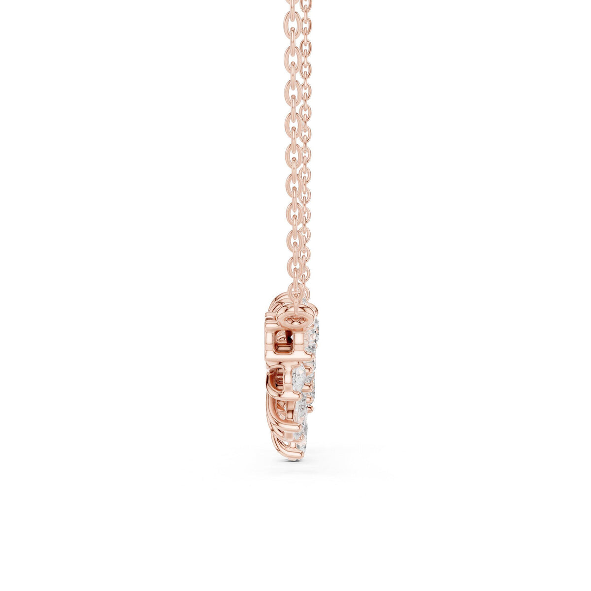 Pear & Marquise Moissanite Flower Mangalsutra Necklace – 925 Sterling Silver, 18K Gold Vermeil