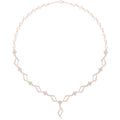Moissanite Zigzag Rhombus Necklace – 925 Sterling Silver, 18K Gold Vermeil