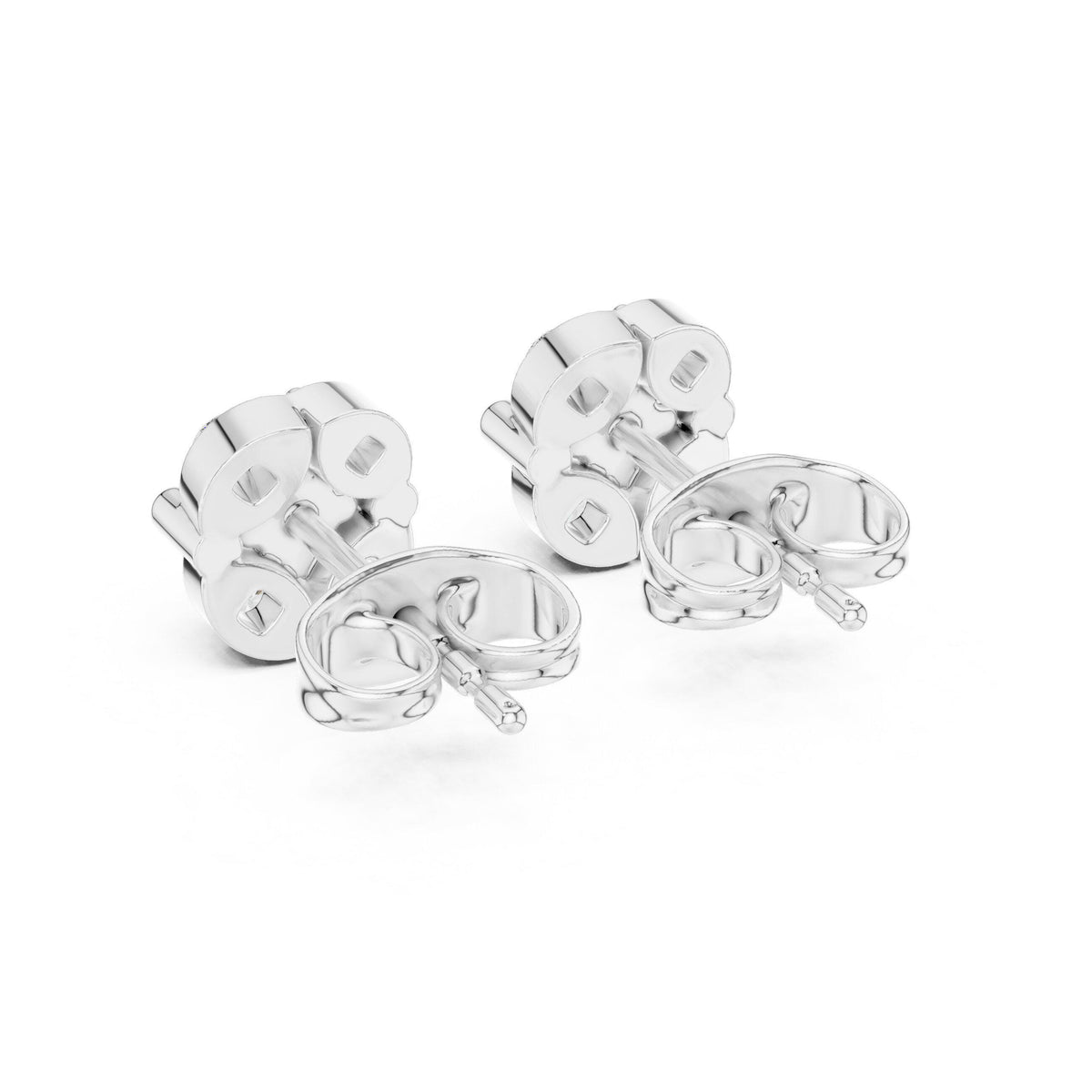 Moissanite Oval Cluster Stud Earrings – 925 Sterling Silver, 18K Gold Vermeil