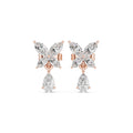 Marquise Moissanite Butterfly Drop Earrings – 925 Sterling Silver, 18K Gold Vermeil