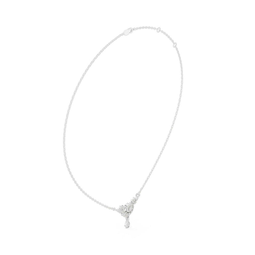 Moissanite Filigree Medallion Drop Necklace – 925 Sterling Silver, 18K Gold Vermeil
