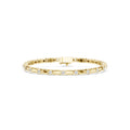 18K Gold Vermeil Men's Moissanite Tennis Bracelet | 925 Silver, High Shine, Luxury Jewelry