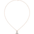 Round & Marquise Moissanite Bezel Drop Necklace – 925 Sterling Silver, 18K Gold Vermeil