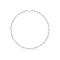 Pear Moissanite Tennis Necklace – 925 Sterling Silver, 18K Gold Vermeil