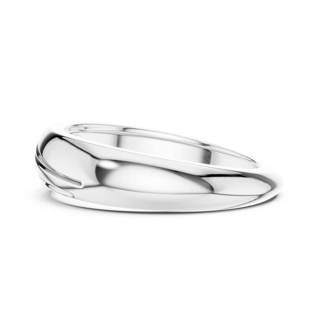 Men's Twisted Band with Pavé Moissanite Stripe – 925 Sterling Silver, 18K Gold Vermeil