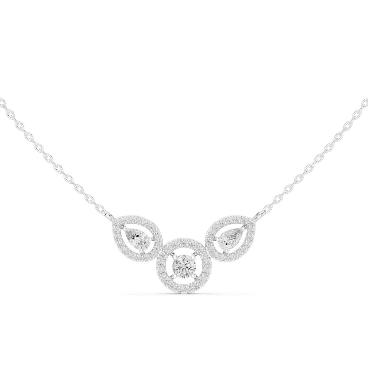 18K Gold Vermeil Moissanite Mangalsutra Pendant Necklace | Traditional Modern Jewelry