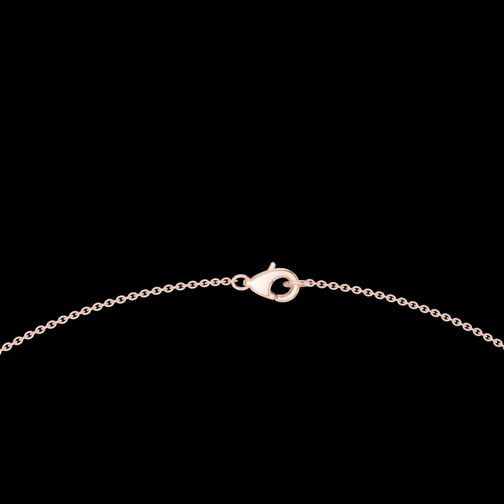 Moissanite Necklace – 925 Sterling Silver, 18K White Gold Vermeil