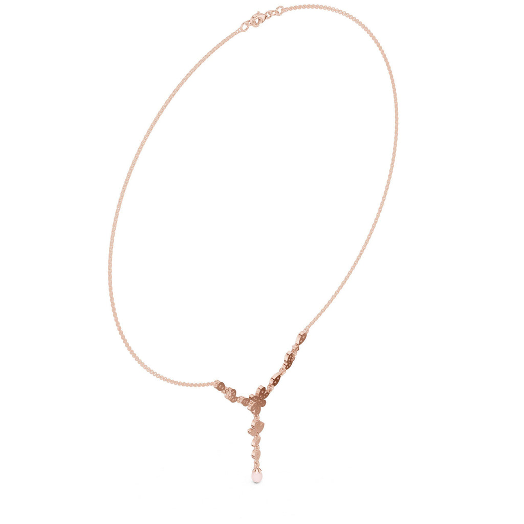Moissanite Cluster Y-Lariat Necklace – 925 Sterling Silver, 18K Gold Vermeil